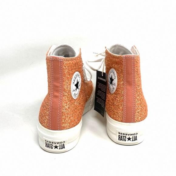 Converse CTAS Lift Platform High Top Gold Women 570984C Sneakers Size Canvas - Picture 7 of 10